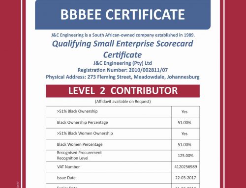 BBBEE Certificate